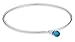 SPINNING Jewelry Bangle 925 Sterling Silber *PRISM* Blue Syn. 68mm 464368