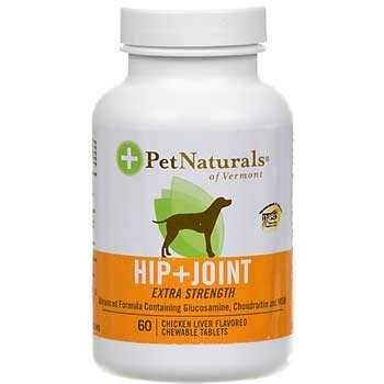 Pet Naturals of Vermont Hip and Joint Extra Strength for Dogs Chicken Liver -- 120 Chewables