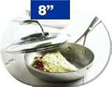 Tupperware New Chef Series 8 Stainless Steel Fry Pan with Cover