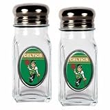 NBA Boston Celtics Salt and Pepper Shaker Set with Crystal Coat