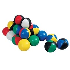 Jonglierball: HENRYS Beanbag Premium (Glattleder) 67mm, schwarz-gr�n (St�ckpreis)