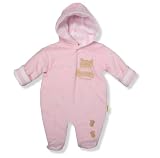 Padded Baby Snowsuit Pink 5-8lb