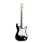 Austin Bazaar Black Electric Guitar with 10 Watt Amp - Beginner Kit