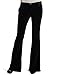 Joe's Jeans Women's Tuxedo Velvet Visionaire Flare Jean, Jet Black, 28