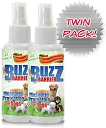 BuzzEnder All Natural Mosquito Protection For Pets - (Twin Pack) - Keeps Insects Away From Your Pets Safely and Effectively