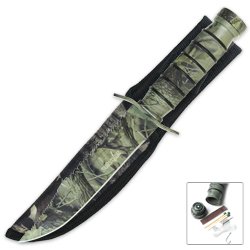 Camo Fighter Survivor Knife