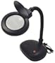 SE Table Magnifier Lamp - 5X - Fluorescent Light (Black)
