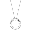 Sterling Silver Hope, Dream & Believe Pendant, 18"