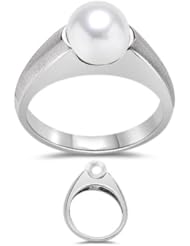 8 mm Freshwater Pearl Ring in 14K White Gold