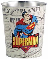 Superman Waste Tin Daily Planet Newspaper Style