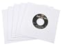 (500) White Paper Innersleeves With a Hole for 7" (45rpm) Vinyl Records #07IW - 7 1/8" x 7 1/8"