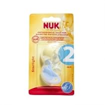 Nuk Silicone Soother Starlight Size 2 - 6-18 months Twin Pack