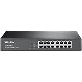 TP-LINK TL-SF1016DS 10/100Mbps 16-Port Switch 13-inch Rackmount 3.2Gbps Capacity