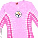 Pittsburgh Steelers Juniors Pink Tie Dye Long Sleeve T-shirt