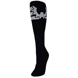Custom Sock Source Crossfit WOD Gear Black Knee-High Socks