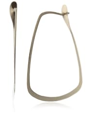 Melissa Joy Manning "MJM Classic" 14k Gold Trapezoid Hoop Earrings