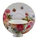 Fine Bone China Cup and Saucer Sandra's Rose Chintz