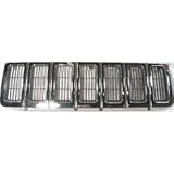 Chrome Grille Grill 1996-1998 Jeep Grand Cherokee