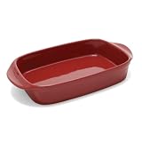 Chantal 5 Quart Rectangular Baker, Glossy Apple Red Chantal 5 Quart Rectangular Baker, Glossy Apple Red