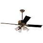 Hunter Ceiling Fans 21897 Covent Garden Fan - Burnished Brass Victorian Indoor Fan 56"