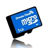 DreamFlash microSD 1GB ブルー DF-MISD1GB-BL 完全防水 著作権保護機能 5年保証 SDアダプター付の画像