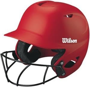 Wilson Collegiate 2.0 Softball Batting Helmet with Mask - Small