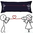 BoldLoft "Say I Love You" Body Pillowcase (Dark Blue)-Romantic Valentine's Day Gifts for Couples,Cute Valentines Day Gifts for Him or Her,Valentines Day Gift Ideas