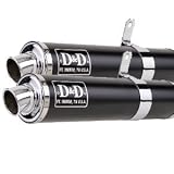 93-94 Suzuki GSXR1100 D&D SS/black Dual s/o Exhaust - Part No. 852-12B