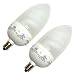 Sylvania 25986 9-Watt Compact Fluorescent B10 Light, 2 Pack