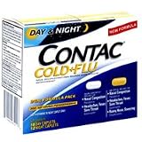 Contac day & night cold plus flu relief caplets, dual formula pack - 28 ea