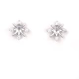 14K Diamond Snowflake Earring Jackets