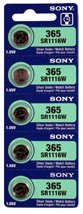 Sony Batteries 365 SR116W Silver Oxide Watch Battery