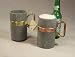 Temperature Ware Stoneware Beer Mug, Copper Trim