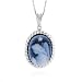 Jewelry : Silver & Diamond Guardian Angel Pendant with Chain