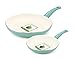 GreenLife Soft Grip 14pc Ceramic Non-Stick Cookware Set, Turquoise