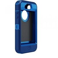 OtterBox Defender Series Hybrid Case & Holster for iPhone 4 & 4S  - Retail Packaging - Ocean/Night Blue