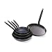 World Cuisine Black Steel Frying Pans