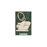Central Michigan Univ Motion C 1/4 Charm/Pendant -Choose 14K/10K, Stainless Steel or Gold Plated
