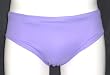 Lavender Drawstring Bikini Brief with Seamless Front