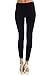 Basic Full Length Fleece Lined Leggings for Women and Junior with EttelLut Hair Band
