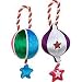 Pet Supplies : PETCO Rope Ornament Squeaker Ball Toy For Dogs, 12" Length