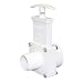 Valterra 6130 ABS Gate Valve, White, 1-1/2" Slip x Hose Barb