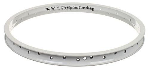 The Shadow Conspiracy Stun BMX Bike Rims - White / Powder Coat Finish