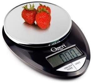 Ozeri Pro Digital Kitchen Food Scale, 1g to 12 lbs Capacity, in Stylish Black