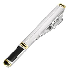 The Stainless Steel Jewellery Shop - Fashion 3-tone Tie Clip - Includes FREE... by 