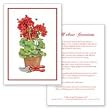 Geranium Greeting Card w/ Gardening Tips