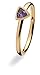 SPINNING Jewelry Damenring Gold 8KT *TRILLION*Amethyst