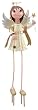 Angel Garden Stake Statuary with Flowering Metal Stand