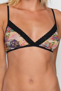 Ed Hardy Holiday Tattoo Mesh Bralette