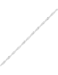 Sterling Silver 2mm Singapore Chain - 18 Inch
